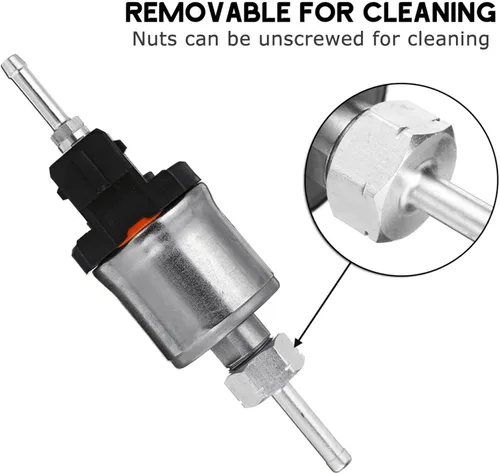 Vista 3 de Low Pressure Universal Diesel Petrol Electric Fuel Pump 12V 24V For Car Air Heaters Oil Fuel Pump Diesel Pump(12V)