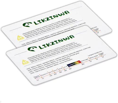 Vista 8 de LIKZINWA Tarjeta de sensor UVB, paquete de 2 tarjetas de prueba de lámpara de reptil, sensor UV, lámpara fluorescente UVB para reptiles