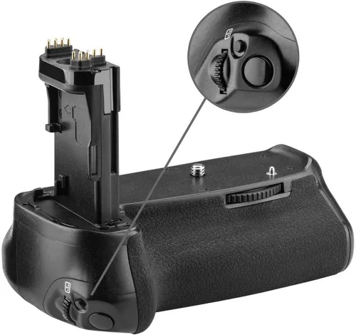 Vista 8 de Kit de agarre de batería para cámara SLR digital Canon EOS 70D, EOS 80D, EOS 90D incluye agarre de batería de repuesto BG-E14 + cantidad de 2