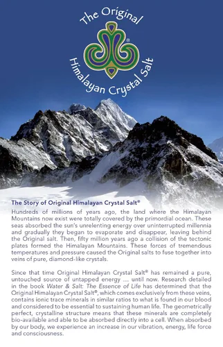 Vista 5 de Cristal de sal original del Himalaya, sal culinaria granulada fina para cocinar, preparar alimentos y salud con 84 minerales traza (1 paquete)