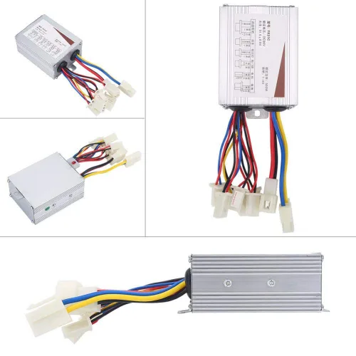 Vista 3 de Pwshymi Motor cepillado controlador 36 V 500 W controlador de velocidad del vehículo Motor de cepillo 36 V Controlador de velocidades variables