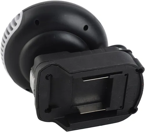 Vista 9 de lyrlody Ventilador de calentador portátil alimentado por batería 18V iones de litio 2 ajustes de temperatura 30-80 Calentador eléctrico compacto