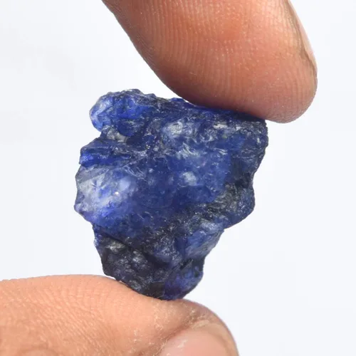 Vista 4 de GEMHUB Piedra de zafiro azul crudo 14.00 Ct sin cortar zafiro curativo Reiki cristal joyería fabricación de joyas decoración del hogar, Gema, azul