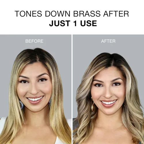 Vista 5 de Clairol Professional Shimmer Lights Purple Conditioner Neutralizes Brass & Yellow Tones For Blonde, Silver, Gray & Highlighted Hair