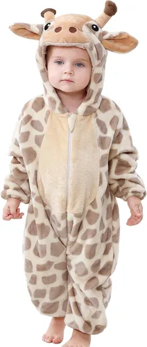 Vista 11 de Disfraz infantil de Halloween para cosplay, traje de animal con capucha para niños Mono
