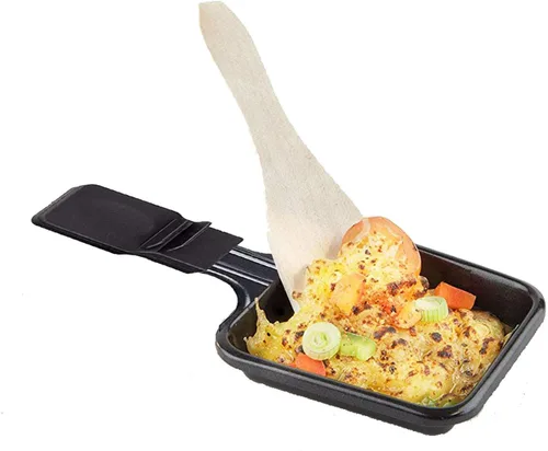 Vista 6 de Espátula de raclette de madera para sartenes antiadherentes, parrillas de queso, tablas gourmet, sartenes, fondue, 8