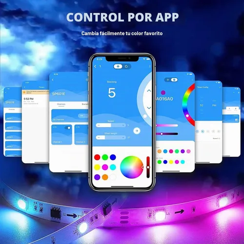 Vista 5 de Luz de Nube Multicolor con Rayos Cambiantes, Luz LED 3D de Nube de Tormenta de Algodón con Rayos, Luz Nocturna de Ambiente Colorida, Luces de Nube