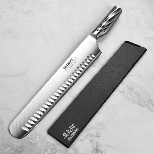 Vista 6 de Global Model X Cuchillo de corte de pechuga de 12 pulgadas, fabricado en Japón