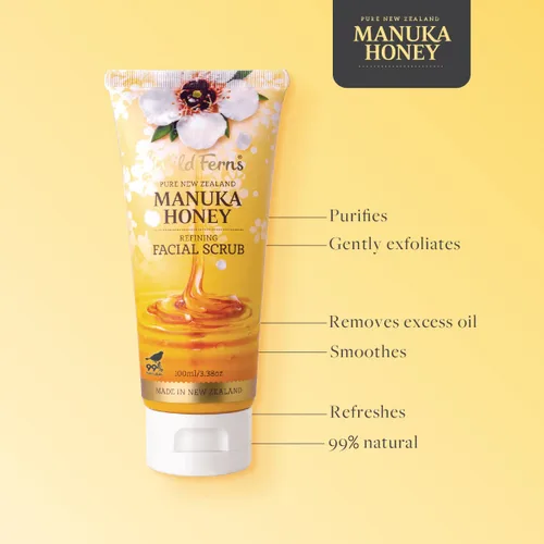 Vista 5 de Wild Ferns Exfoliante facial suave de miel de manuka