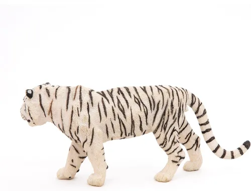 Vista 10 de Papo -Pintado a mano - Figura -Wild Animal Kingdom - Tigre blanco -50045 -Coleccionable - para niños - Adecuado para niños y niñas- a partir de 3