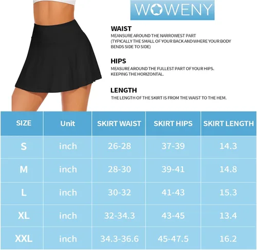 Vista 7 de WOWENY Falda pantalón deportiva de tenis para mujer con bolsillos para correr y golf