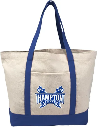Vista 365 de Campus Lab Bolsa de lona con logotipo primario colegiado con bolsillo externo, bolsa de hombro reutilizable para ir de compras, playa Águilas A&m