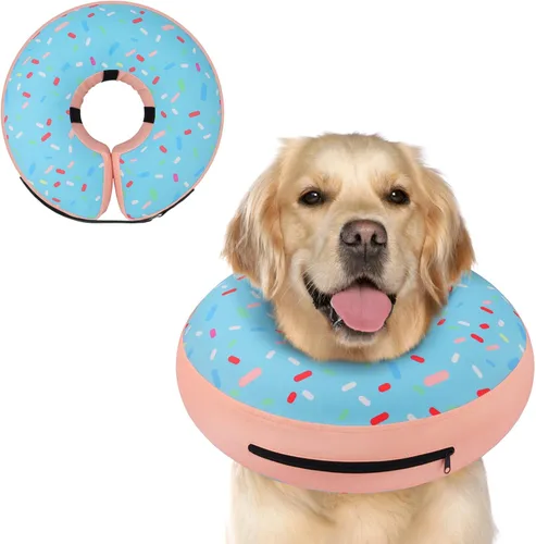 Vista 49 de Supet - Collar isabelino inflable para recuperación, posoperatorio