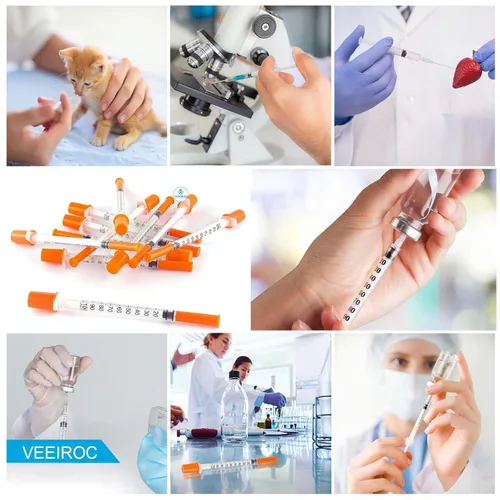 Vista 5 de Jeringas de 1 ml con aguja de 29G de 1/2" (13 mm), envueltas individualmente, paquete de 30 (1CC 29G 1/2"-30PACK)