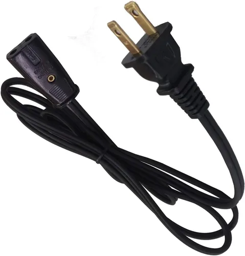 Vista 3 de Cable de alimentación de 6 pies y 2 pines y 1/2 pulgada para percoladores Farberware & Presto de súper velocidad, se adapta a muchas ollas