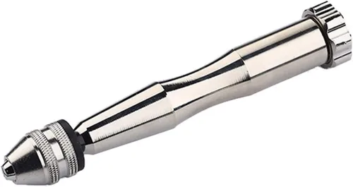 Vista 4 de Broca de metal de aleación de aluminio, taladro de mano de aluminio sin mandril de aluminio + 10 brocas helicoidales para carpintería, herramienta 2