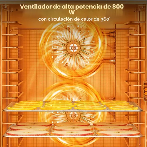 Vista 4 de Suteck Deshidratador de alimentos de 12 bandejas, acero inoxidable, 4 2-Plateado