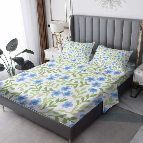 Vista 27 de Juego de sábanas abstractas tamaño individual, sábanas de microfibra suave, bolsillo profundo, sábanas y fundas de almohada estampadas sin arrugas