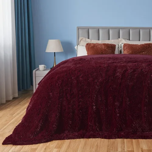 Vista 30 de GONAAP Manta de Tiro Difusa de Piel Sintética Negra Súper Suave Acogedora Felpa Difusa Peluda para Sofá Sillón Cama (Negro, Tiro(50"x60"))