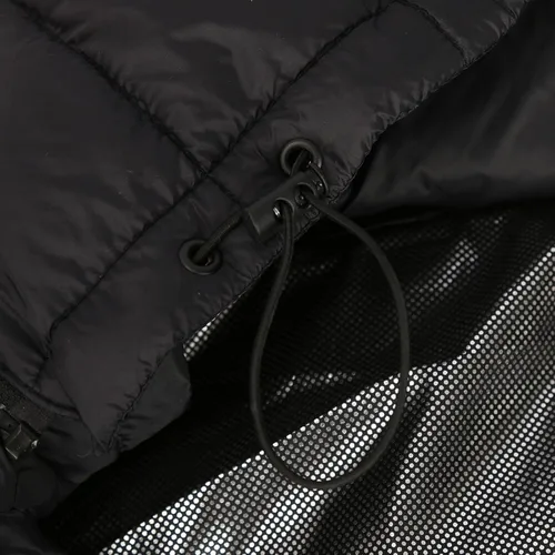 Vista 9 de Chaleco térmico con capucha de talla grande para hombres y mujeres, sudadera con capucha de calentamiento de invierno con gorro desmontable