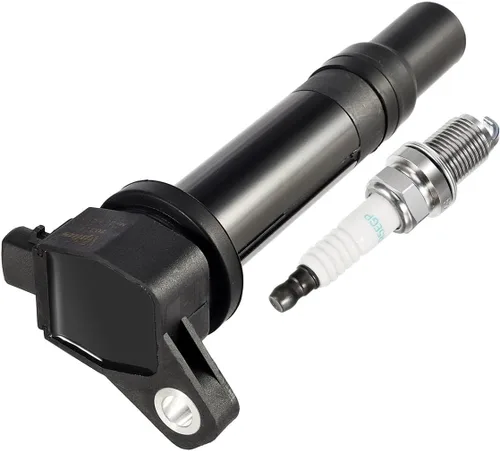 Vista 6 de Vplus Juego de 4 bujías y paquetes de bobinas UF499 27301-26640 y 7090 BKR5EGP compatible con Kia Rio Rio5 Rondo Hyundai Accent 2006-2011 1.6L l4