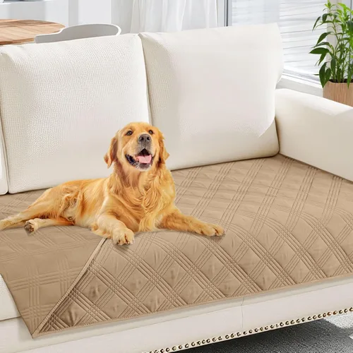 Vista 12 de hyha - Manta impermeable para cama de perro, mantas suaves para mascotas, funda impermeable para sofá para perros, fundas reversibles lavables