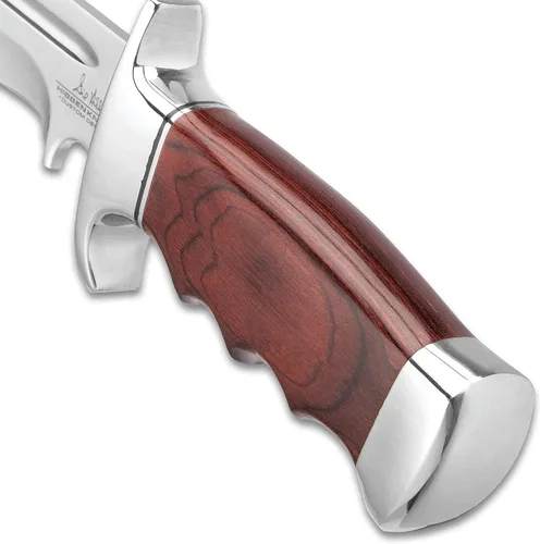 Vista 4 de Gil Hibben Legionnaire Bowie Knife II con funda de cinturón de cuero