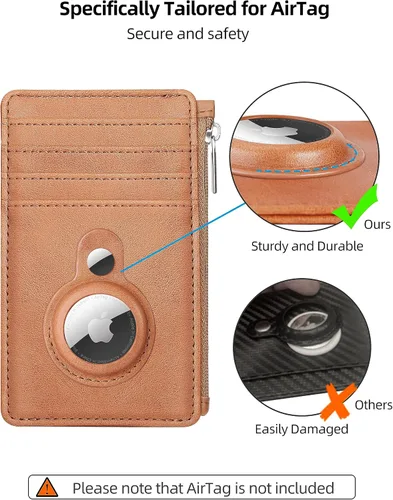 Vista 8 de Cartera delgada minimalista con bolsillo frontal, bloqueo RFID, tarjetero con ventana para identificación, 6 ranuras para tarjetas, cartera