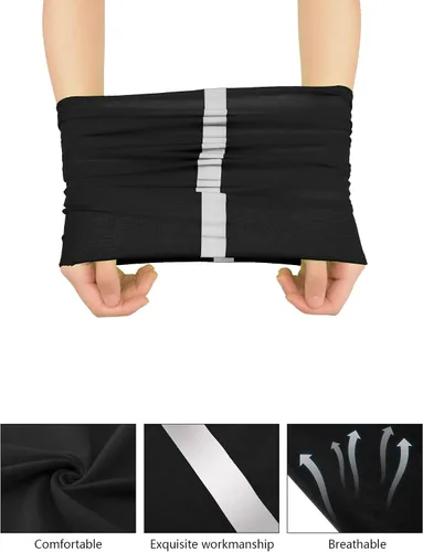 Vista 5 de SATINIOR 8 piezas de polaina reflectante para el cuello para hombre, pasamontañas de ciclismo, máscara facial, bandana para el sol para hombre