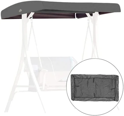 Vista 9 de Cubierta superior de repuesto para toldo de patio al aire libre, cubierta de toldo de repuesto impermeable, protector antipolvo, bloqueo UV, sombra