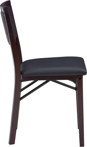 Vista 9 de Linon Minix Dark Espresso Pad - Silla plegable en un juego de dos