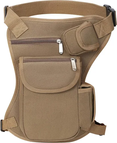 Vista 22 de SEALINF Riñonera de lona Riñonera Racing Drop Leg Bag Motocicleta Bolsa al aire libre