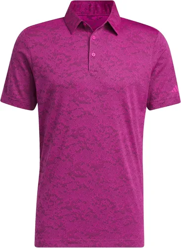 Vista 8 de adidas Polo de golf jacquard texturizado para hombre, Blanco