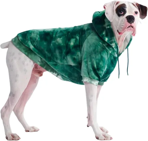 Vista 124 de Spark Paws Sudadera con capucha para perro, suéter de primera calidad para perros pequeños, medianos y grandes Trajes cálidos para bulldogs