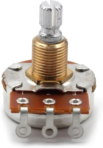 Vista 6 de Potenciómetro Bourns 250k - Eje dividido corto, cono de audio, olla de guitarra de baja fricción (3x)