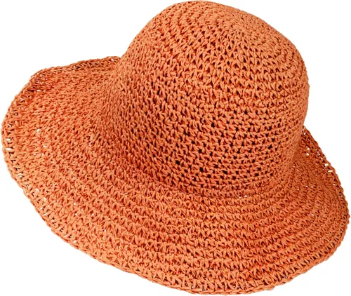 Vista 2 de Sombrero de paja para mujer, plegable, plegable, de ala ancha, para verano, playa, sombrero de ganchillo