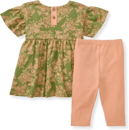 Vista 7 de Burt's Bees Baby Conjunto de camiseta y pantalón de manga corta para bebé, 100% algodón orgánico