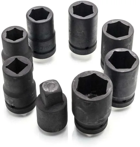 Vista 2 de Tiziri Juego multiplicador de par llave de tuerca de llanta ahorro de mano de obra removedor de tuercas con 8 enchufes