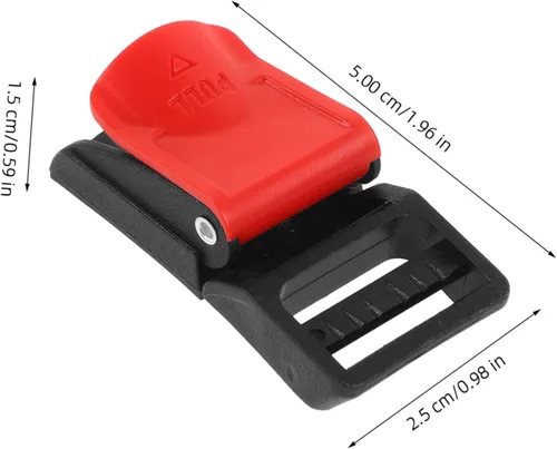 Vista 2 de PRETYZOOM 6 hebillas de liberación rápida para motocicleta, reemplazo de hebilla duradera para varios accesorios de motocicleta