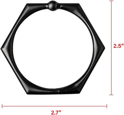 Vista 8 de Utopia Alley HK9BK - Juego de 12 anillos para cortina de ducha para baño, color negro