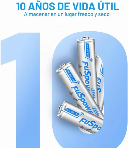 Vista 6 de Pilas alcalinas AAA de 1.5 V: baterías triple A de larga duración, paquete de 16 – Potencia de alta capacidad para teclado de ratones de control