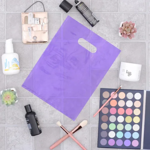 Vista 5 de Prime Line Packaging Bolsas de regalo de plástico con asas, 9x12, paquete
