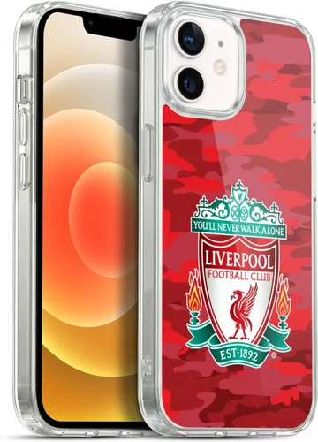 Vista 173 de Head Case Designs Funda de gel con licencia oficial del Liverpool Football Club Away Colourways Crest Camou [protección de grado militar] compatible