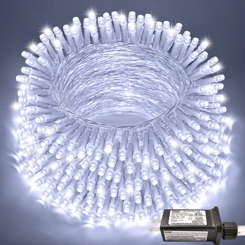 Vista 40 de JMEXSUSS 200 luces LED de Pascua al aire libre e interior para decoraciones, 66 pies conectables pastel luces de Pascua cadena de alambre