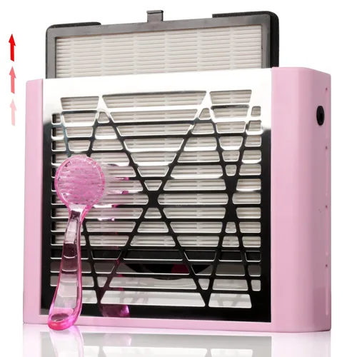 Vista 10 de CoFashion - Colector de polvo de uñas para uñas acrílicas, máquina de vacío, 80W, aspiradora eléctrica ajustable, filtro de uñas para manicura