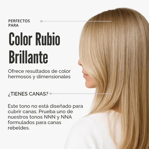 Vista 2 de Madison Reed - Kit de tinte radiante para el cabello, tinte permanente para el cabello, cobertura de canas superior, sin amoníaco, rubio Amalfi