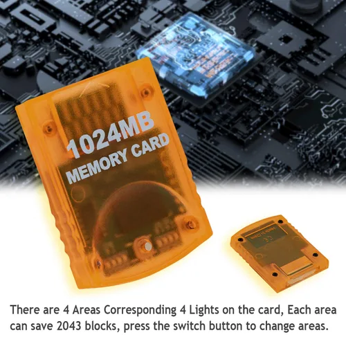 Vista 6 de Mcbazel 1024MB16344 Blocks Memory Card for Gamecube and Wii Console