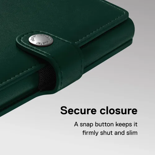 Vista 3 de Ekster Cartera de aluminio con tarjetero para hombre, Manzana Verde (Apple Green), Tarjetero