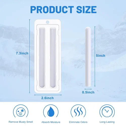 Vista 2 de Varilla de secado para secado de diatomitas, absorbe la humedad, varilla de absorción de agua limpia, desecante de tierra de diatomeas para ropa