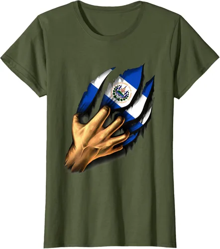 Vista 65 de El salvador bandera camisa salvadoreña en mi